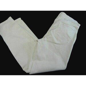 NYDJ Tan Stretch Denim Jeans 8 Ankle Cropped 5 Pocket Crop Lift Tuck Shapewear